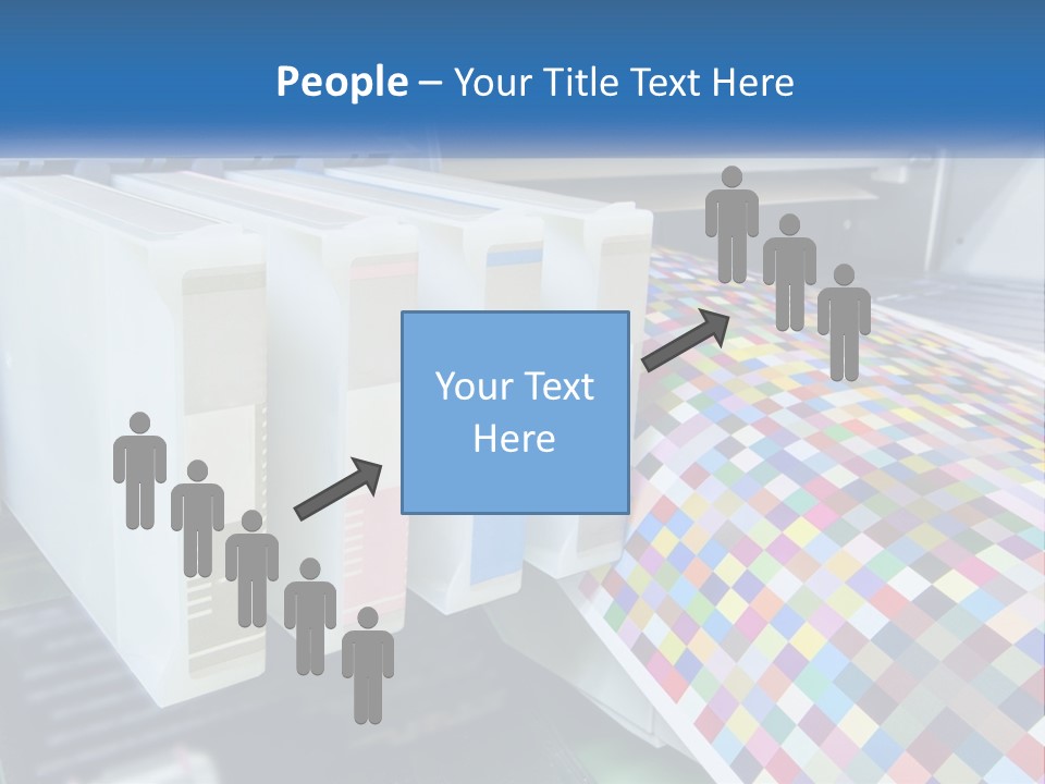 A Printer Is Printing A Colorful Pattern On A Sheet Of Paper PowerPoint Template