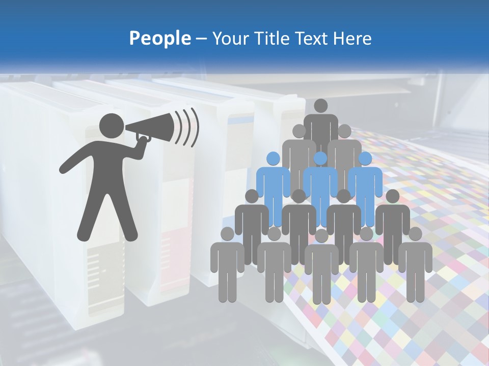 A Printer Is Printing A Colorful Pattern On A Sheet Of Paper PowerPoint Template