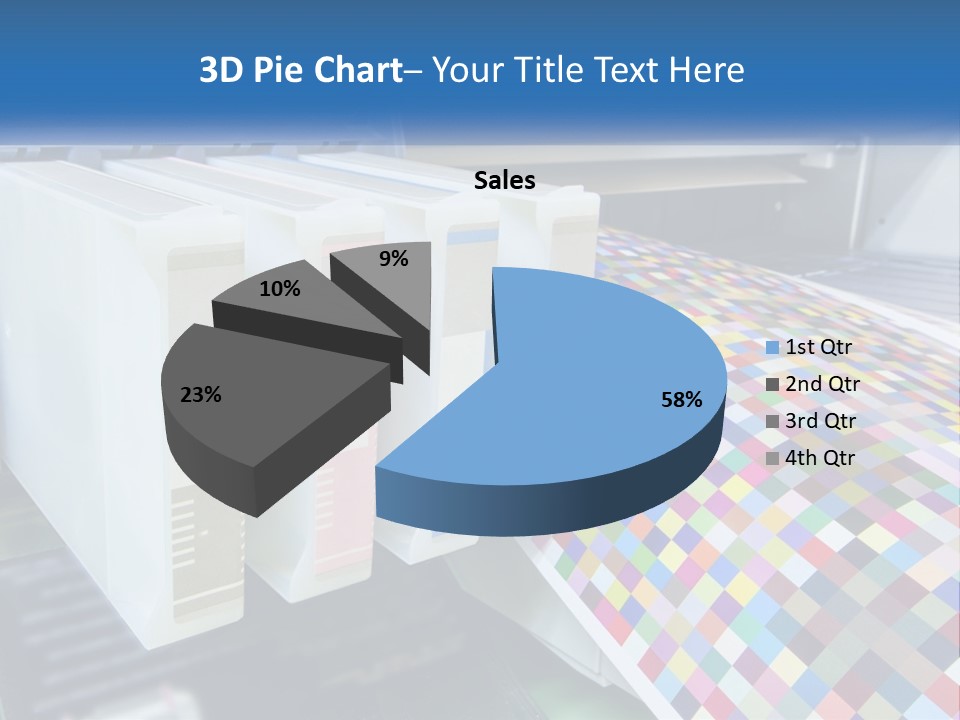 A Printer Is Printing A Colorful Pattern On A Sheet Of Paper PowerPoint Template