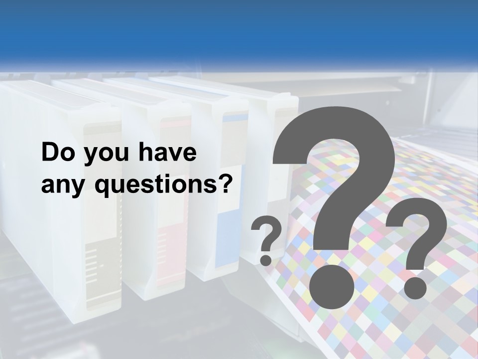 A Printer Is Printing A Colorful Pattern On A Sheet Of Paper PowerPoint Template
