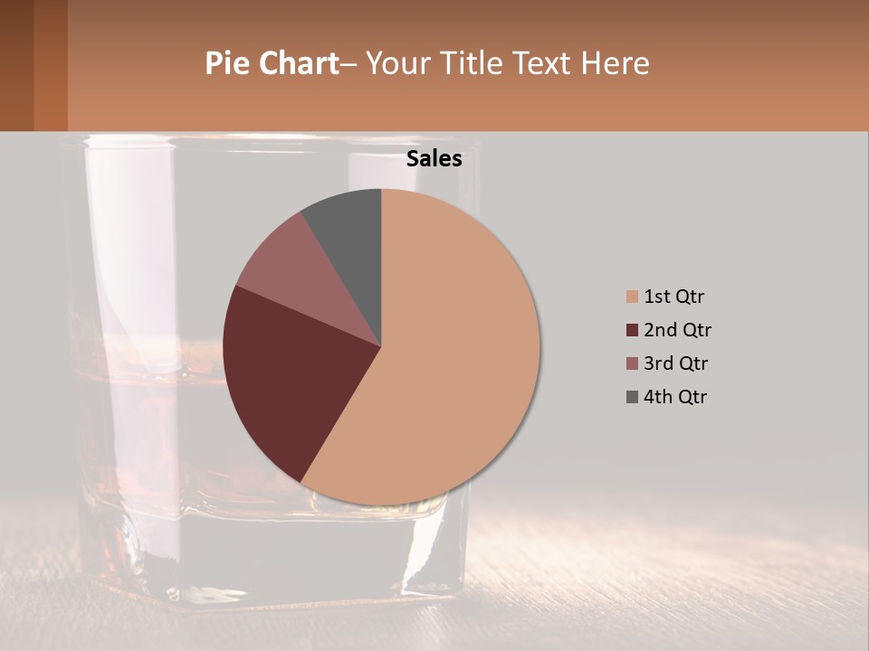 A Glass Of Whiskey On A Wooden Table PowerPoint Template