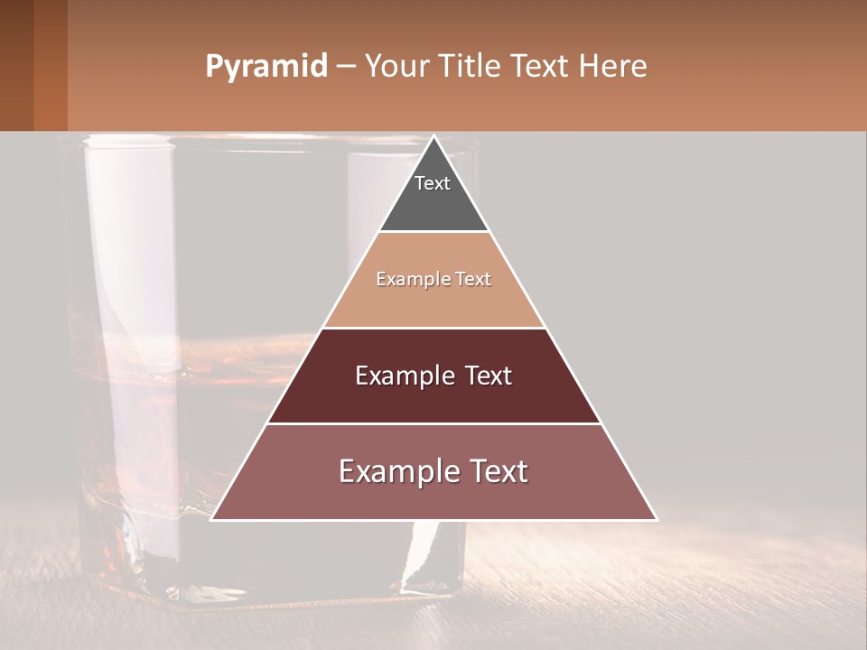 A Glass Of Whiskey On A Wooden Table PowerPoint Template
