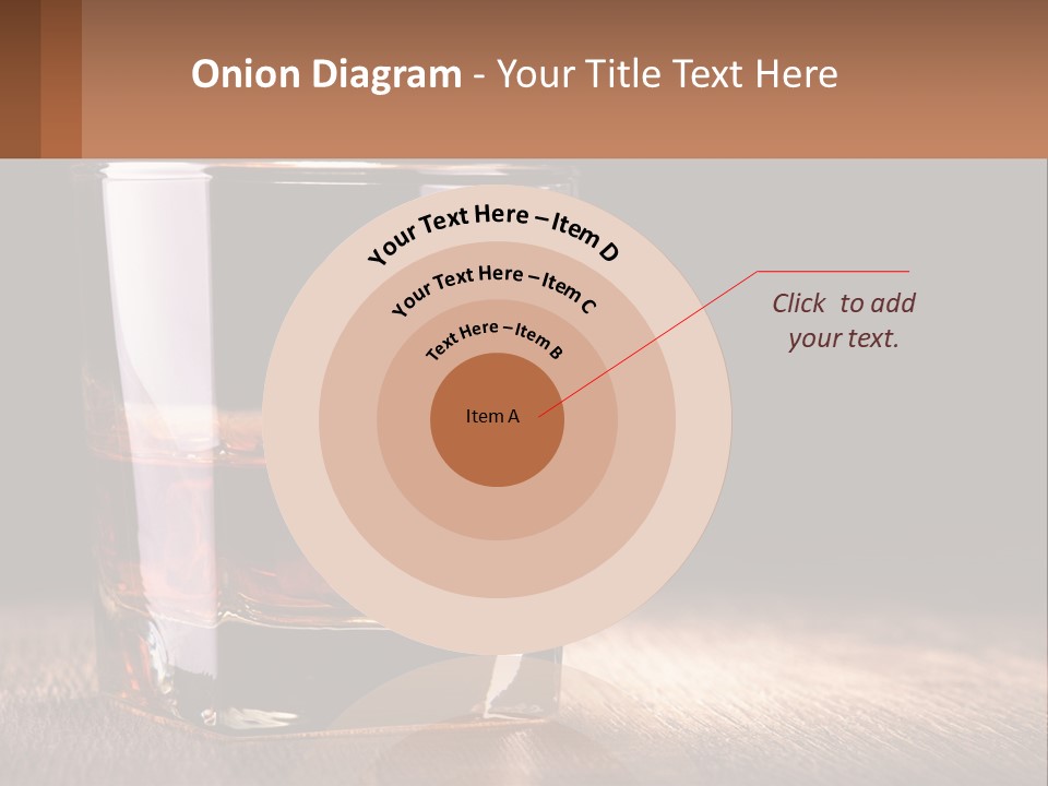A Glass Of Whiskey On A Wooden Table PowerPoint Template