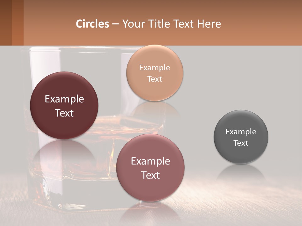 A Glass Of Whiskey On A Wooden Table PowerPoint Template