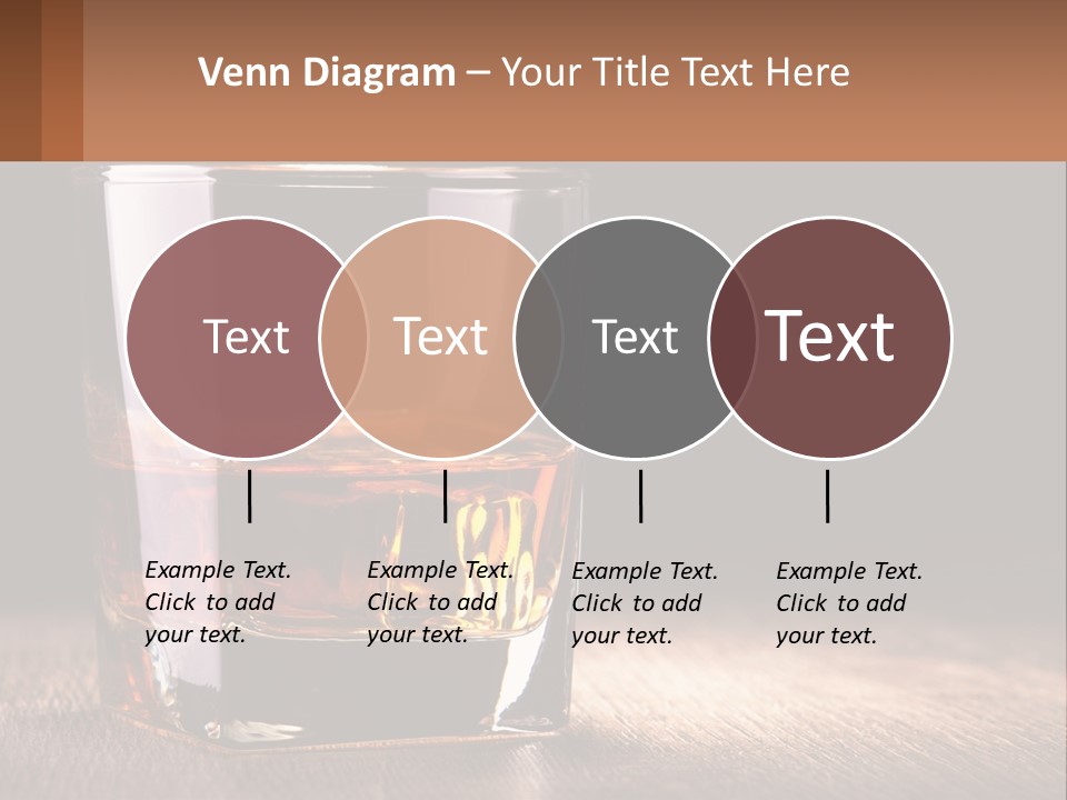 A Glass Of Whiskey On A Wooden Table PowerPoint Template