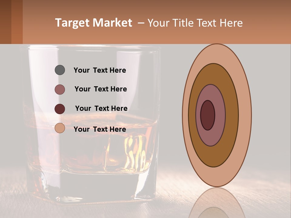 A Glass Of Whiskey On A Wooden Table PowerPoint Template