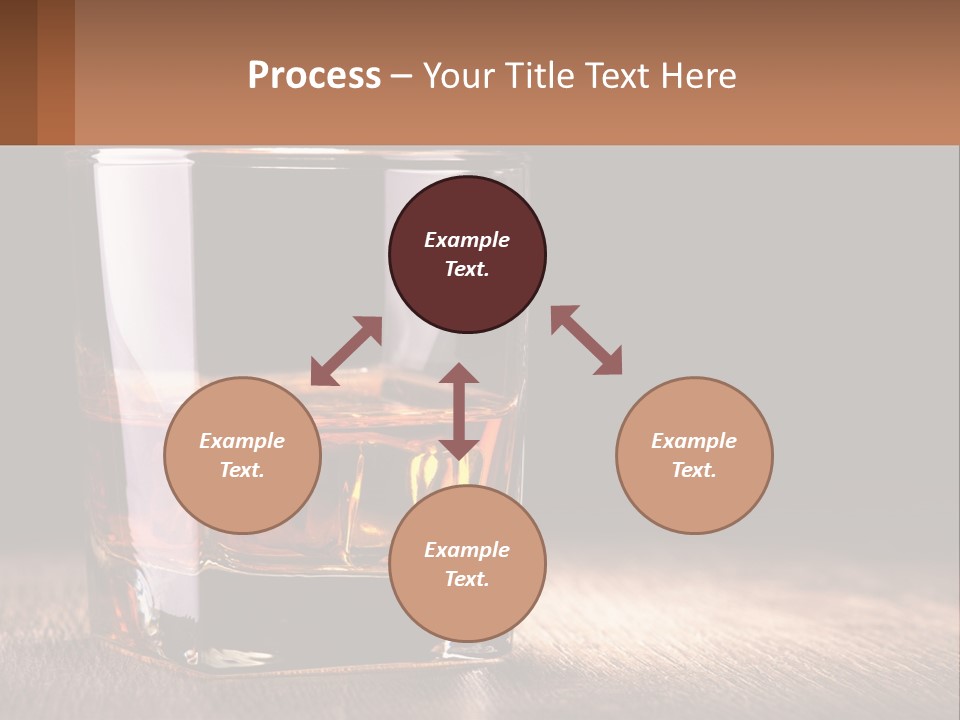 A Glass Of Whiskey On A Wooden Table PowerPoint Template
