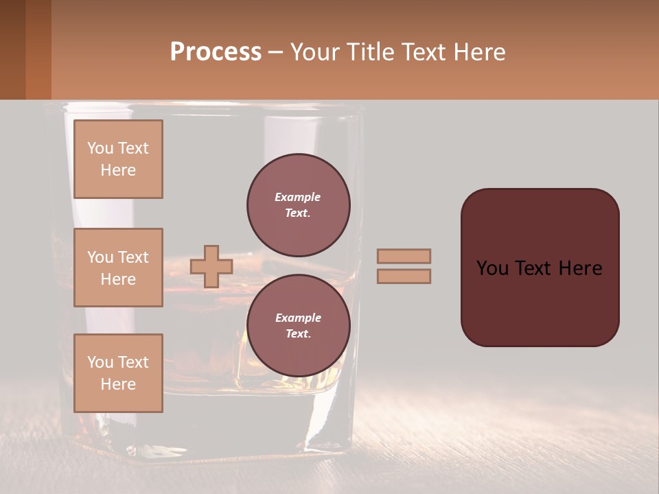 A Glass Of Whiskey On A Wooden Table PowerPoint Template