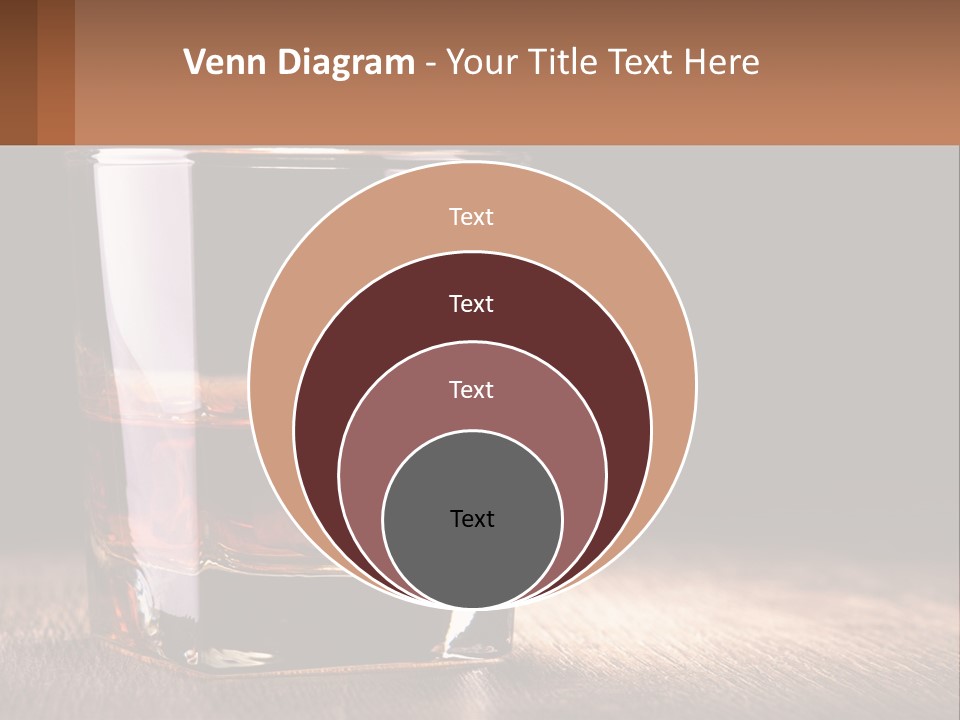 A Glass Of Whiskey On A Wooden Table PowerPoint Template