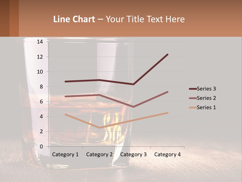 A Glass Of Whiskey On A Wooden Table PowerPoint Template