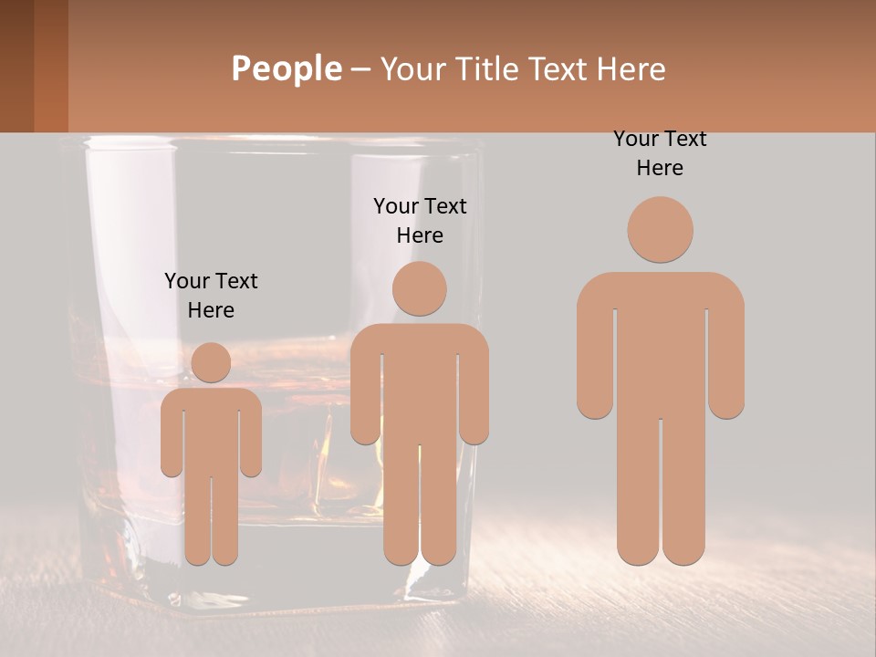 A Glass Of Whiskey On A Wooden Table PowerPoint Template