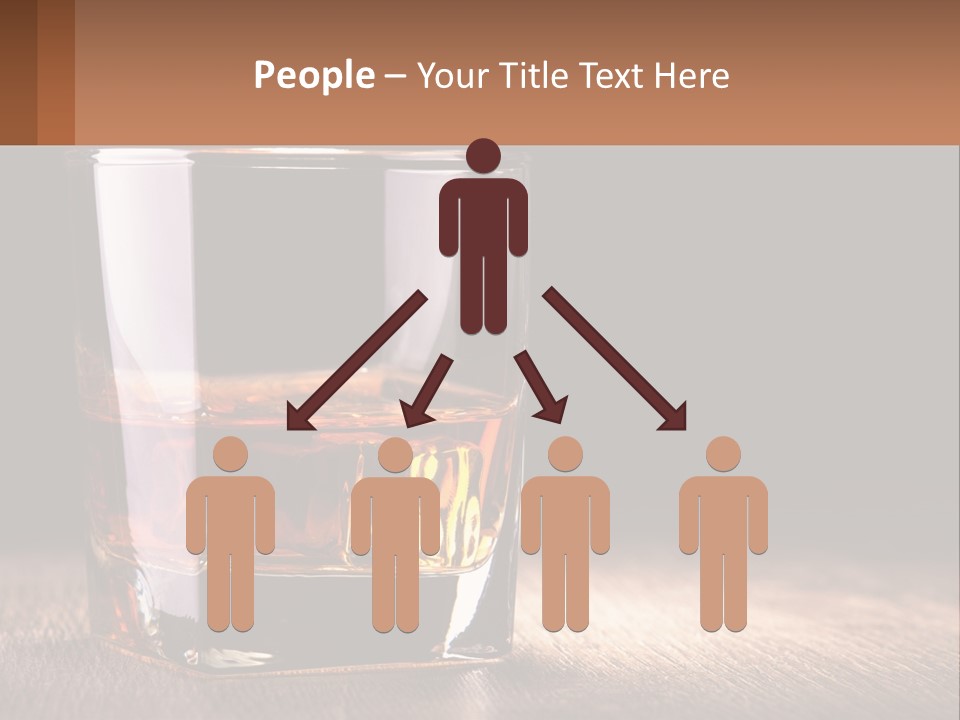 A Glass Of Whiskey On A Wooden Table PowerPoint Template