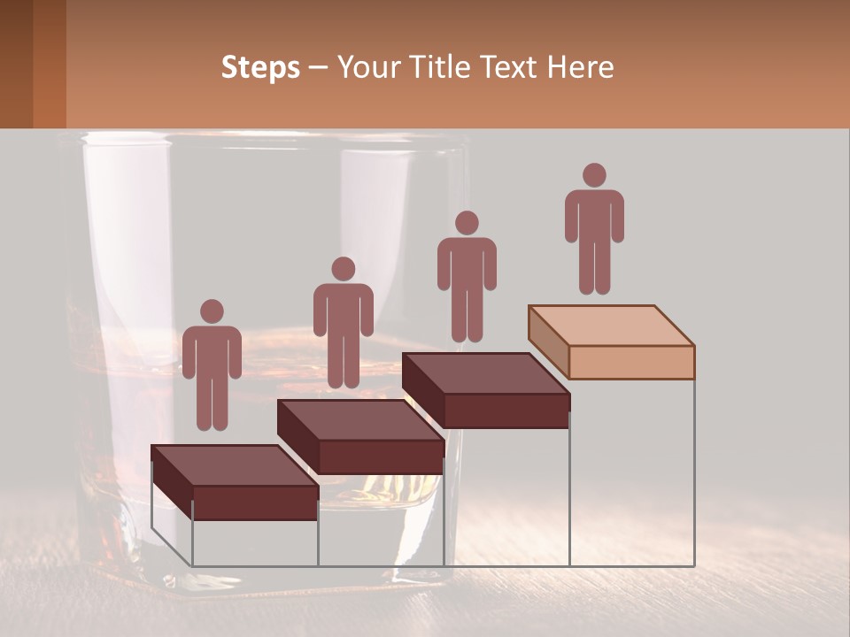 A Glass Of Whiskey On A Wooden Table PowerPoint Template