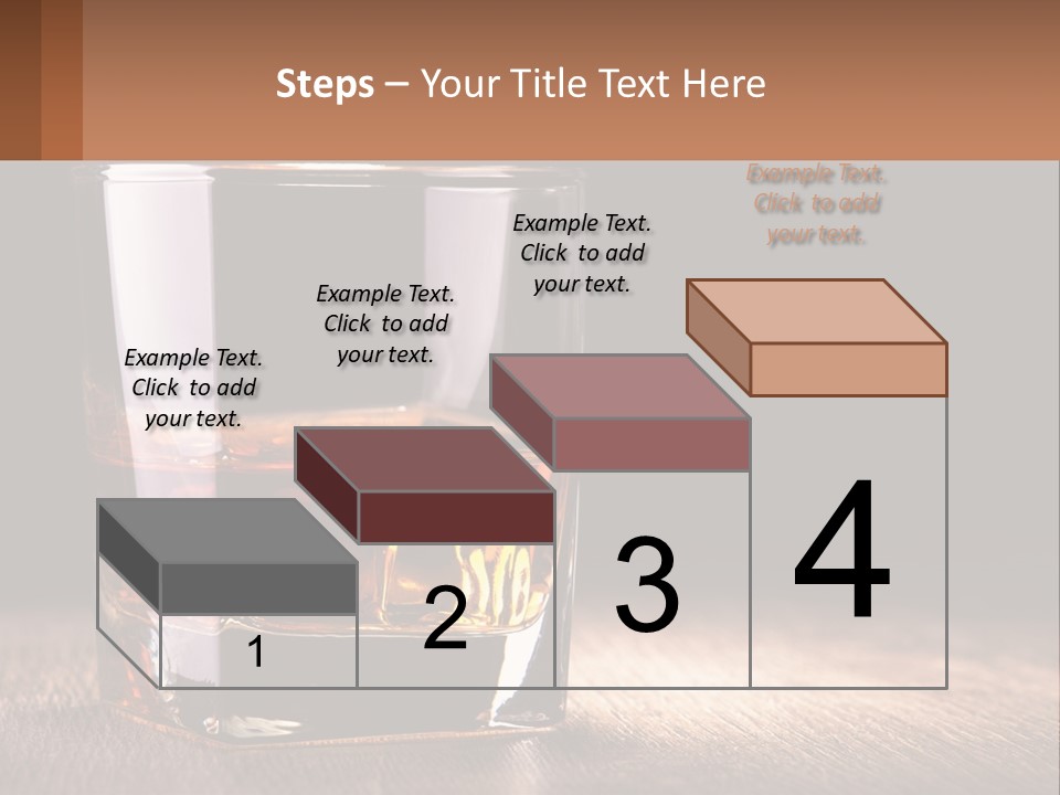 A Glass Of Whiskey On A Wooden Table PowerPoint Template