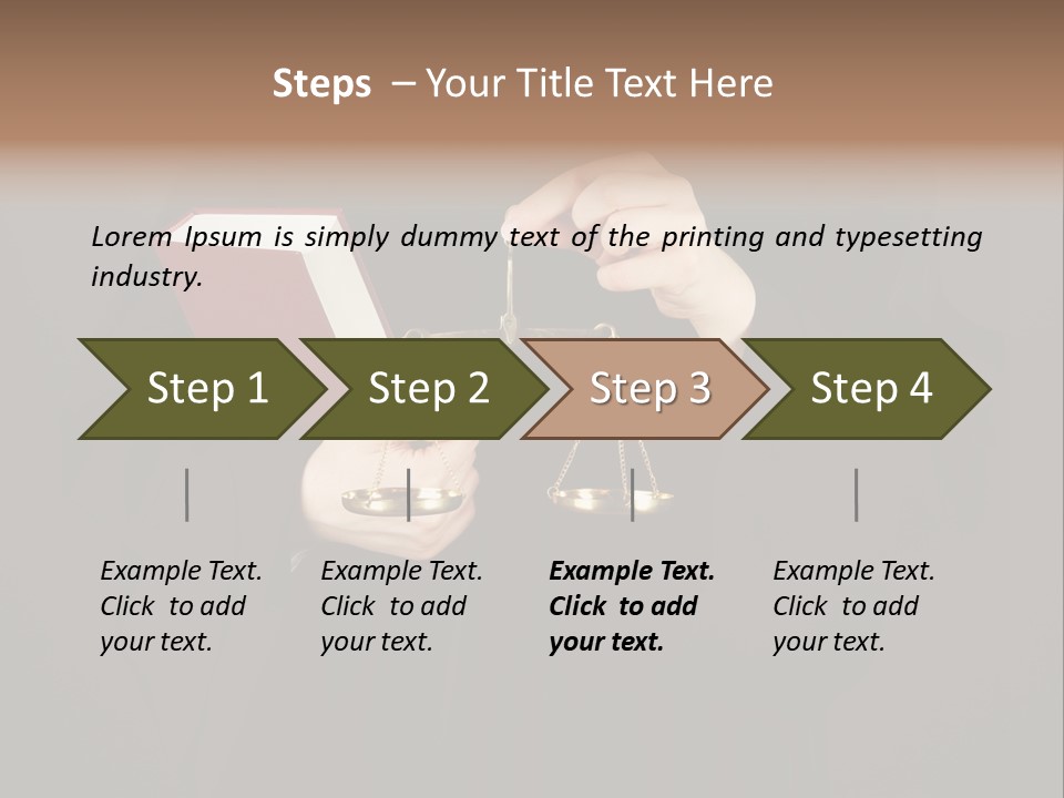 A Judge Holding A Scale And A Book PowerPoint Template