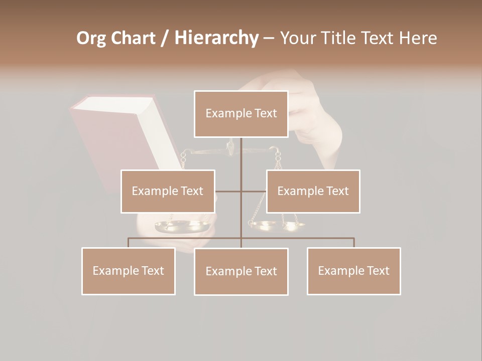 A Judge Holding A Scale And A Book PowerPoint Template