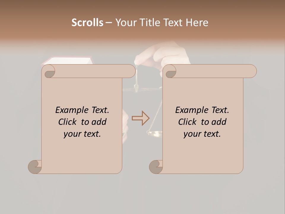 A Judge Holding A Scale And A Book PowerPoint Template