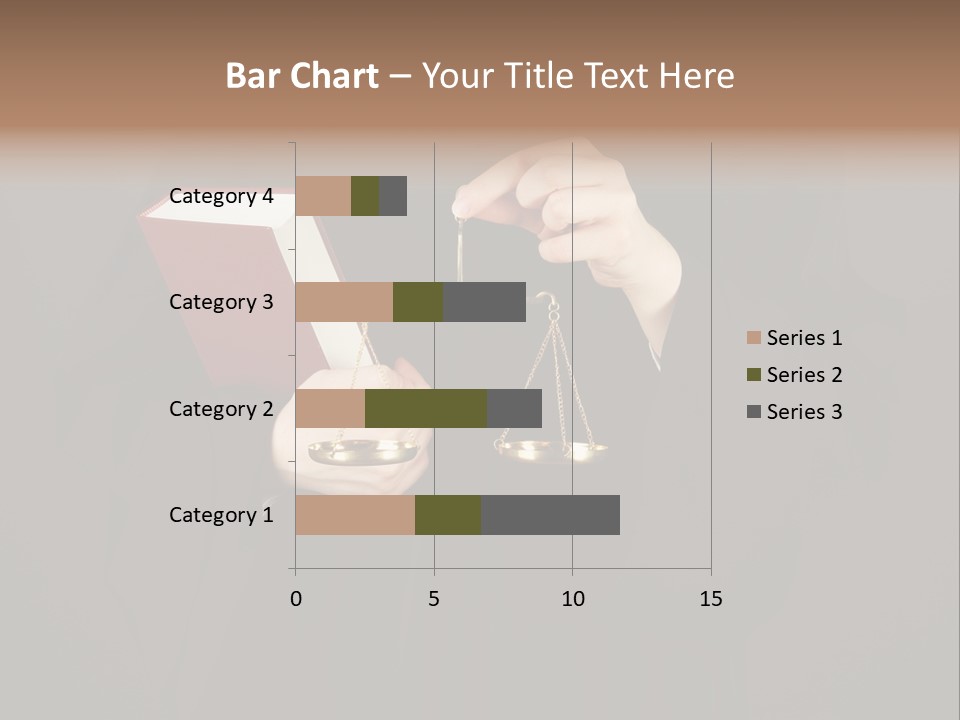 A Judge Holding A Scale And A Book PowerPoint Template