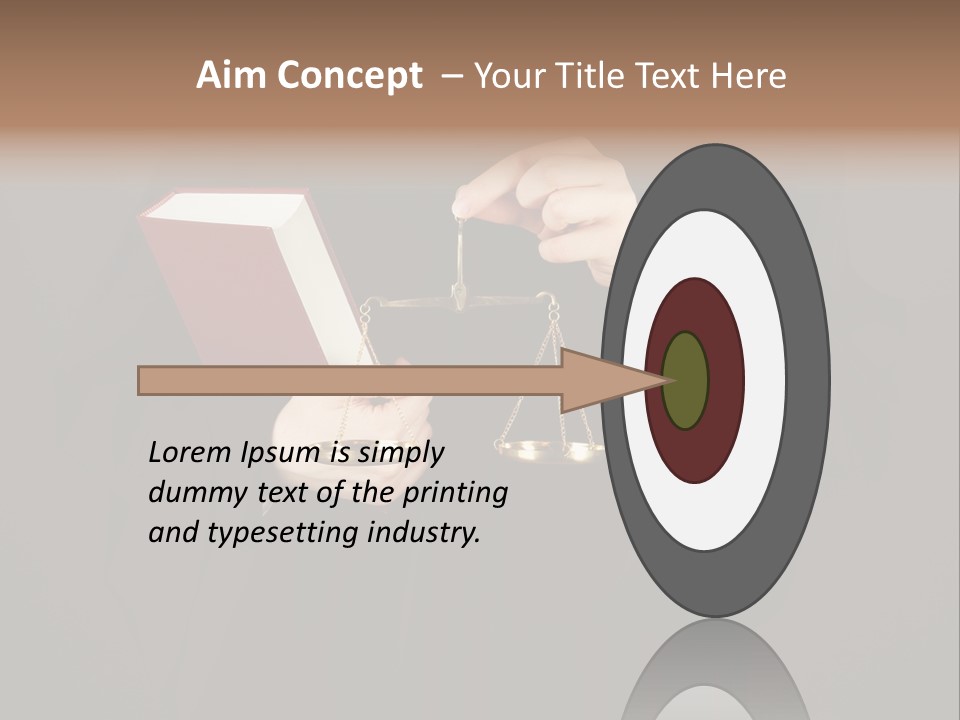 A Judge Holding A Scale And A Book PowerPoint Template