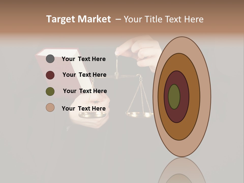 A Judge Holding A Scale And A Book PowerPoint Template