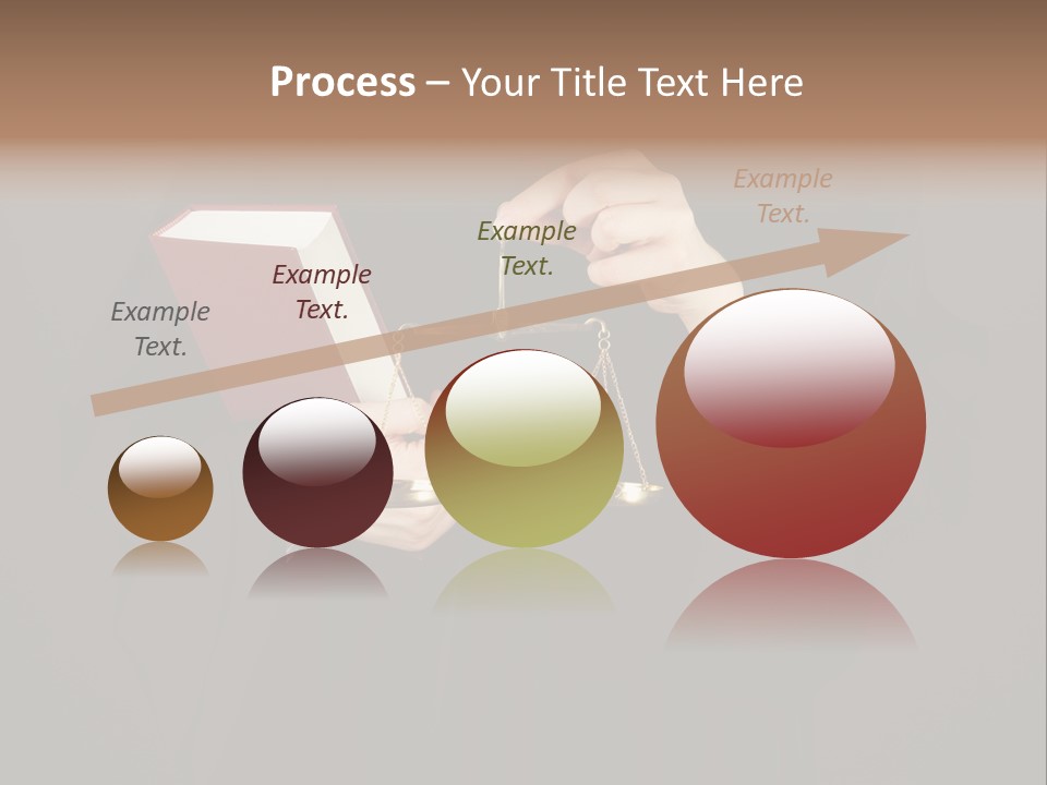 A Judge Holding A Scale And A Book PowerPoint Template