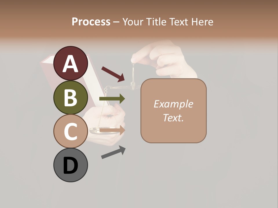 A Judge Holding A Scale And A Book PowerPoint Template