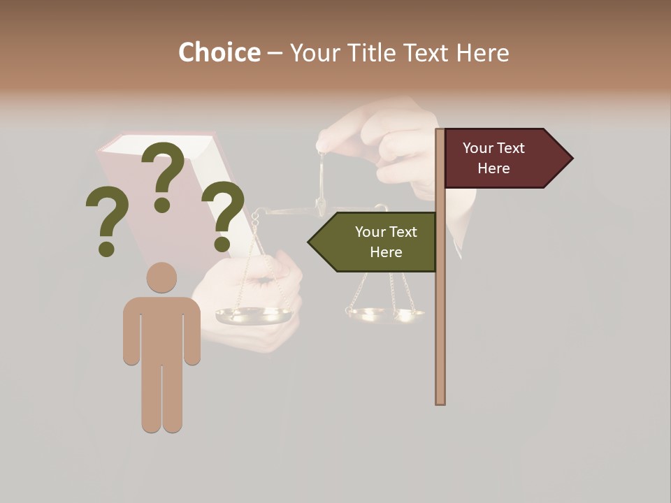 A Judge Holding A Scale And A Book PowerPoint Template