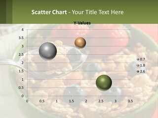 A Bowl Of Oatmeal With Blueberries, Almonds And Strawberries PowerPoint Template
