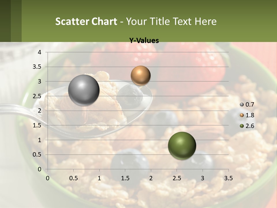 A Bowl Of Oatmeal With Blueberries, Almonds And Strawberries PowerPoint Template
