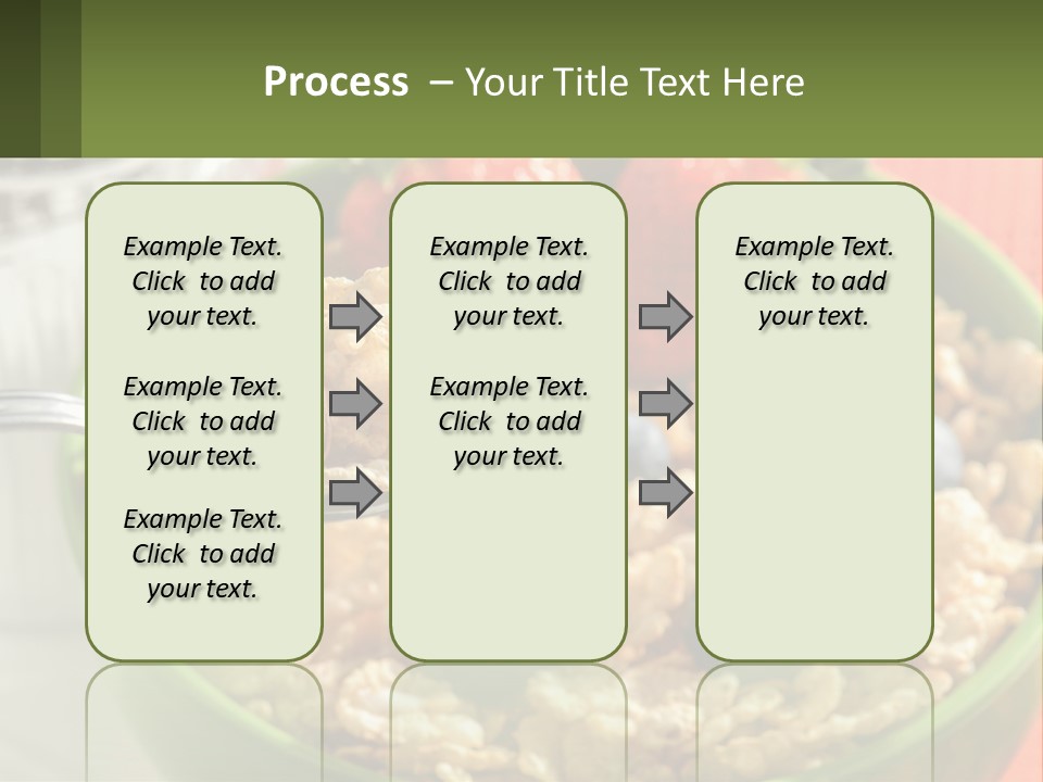 A Bowl Of Oatmeal With Blueberries, Almonds And Strawberries PowerPoint Template