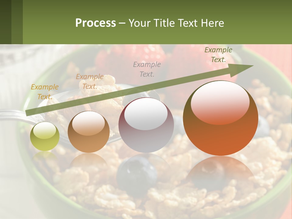 A Bowl Of Oatmeal With Blueberries, Almonds And Strawberries PowerPoint Template