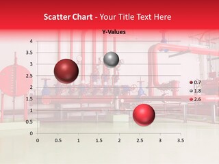 A Red And Blue Fire Hydrant Inside Of A Building PowerPoint Template