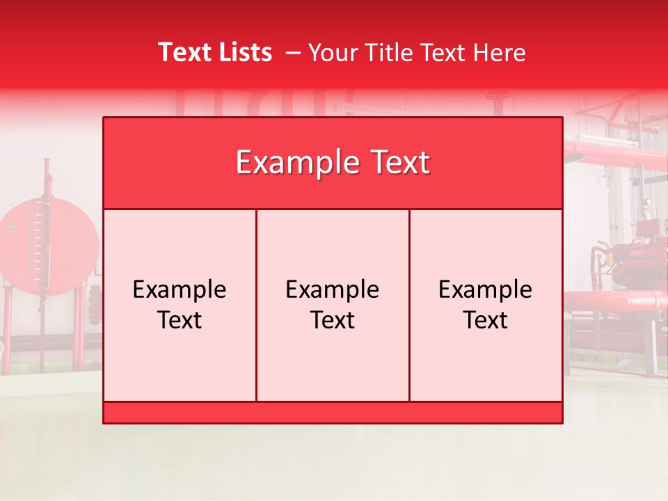 A Red And Blue Fire Hydrant Inside Of A Building PowerPoint Template