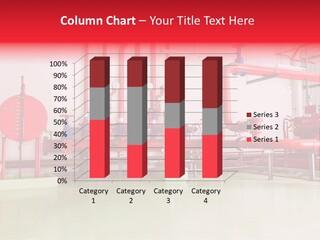 A Red And Blue Fire Hydrant Inside Of A Building PowerPoint Template