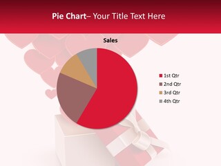 A Present Box With Hearts Coming Out Of It PowerPoint Template