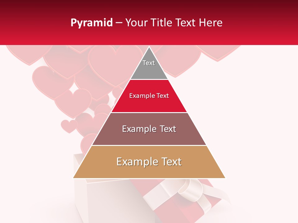 A Present Box With Hearts Coming Out Of It PowerPoint Template