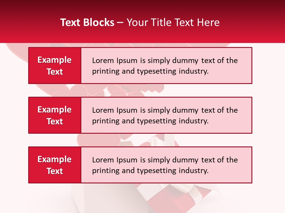 A Present Box With Hearts Coming Out Of It PowerPoint Template