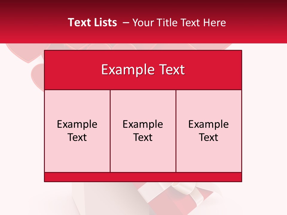 A Present Box With Hearts Coming Out Of It PowerPoint Template