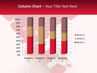 A Present Box With Hearts Coming Out Of It PowerPoint Template