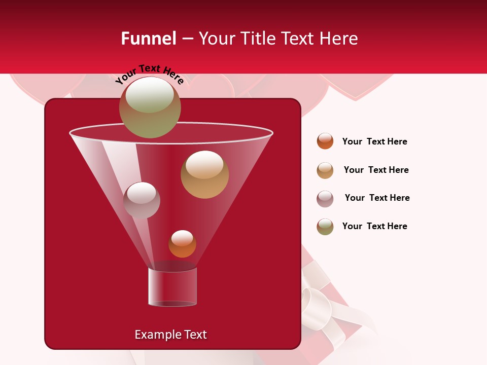 A Present Box With Hearts Coming Out Of It PowerPoint Template