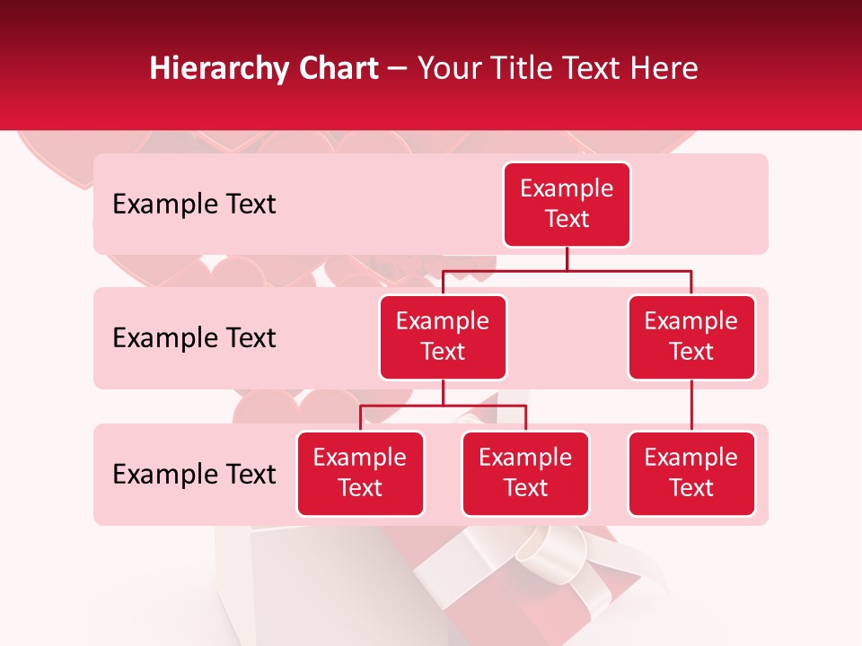 A Present Box With Hearts Coming Out Of It PowerPoint Template