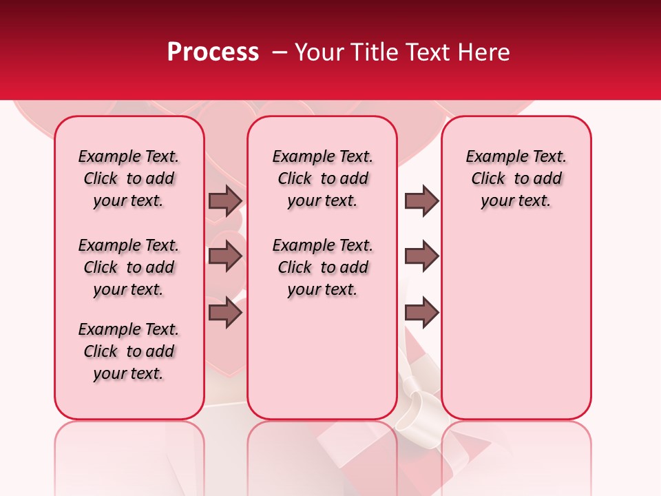 A Present Box With Hearts Coming Out Of It PowerPoint Template