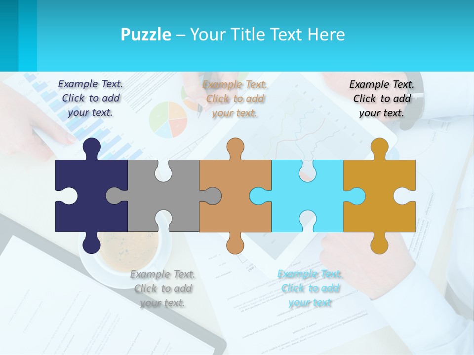 A Group Of People Sitting Around A Table With A Tablet PowerPoint Template