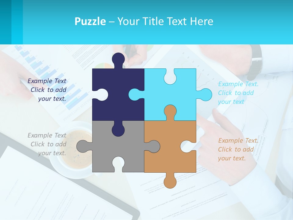 A Group Of People Sitting Around A Table With A Tablet PowerPoint Template