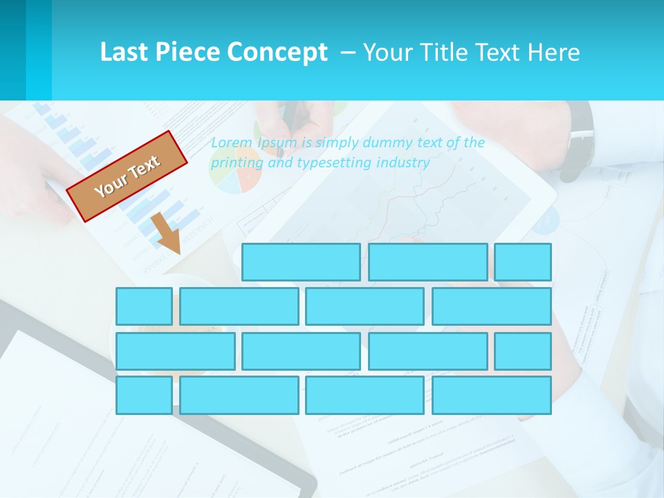 A Group Of People Sitting Around A Table With A Tablet PowerPoint Template