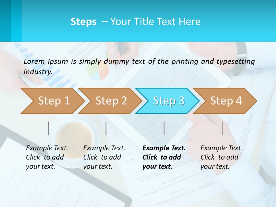 A Group Of People Sitting Around A Table With A Tablet PowerPoint Template