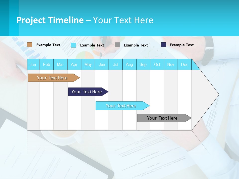 A Group Of People Sitting Around A Table With A Tablet PowerPoint Template