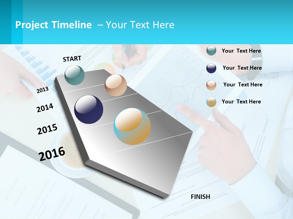 A Group Of People Sitting Around A Table With A Tablet PowerPoint Template