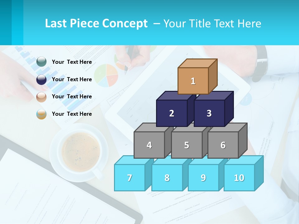 A Group Of People Sitting Around A Table With A Tablet PowerPoint Template