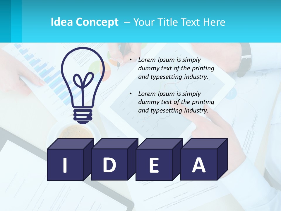 A Group Of People Sitting Around A Table With A Tablet PowerPoint Template